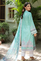 Farasha Unstitched 3 Piece Festive Lawn Vol-02 Suit-01-Clary Sage