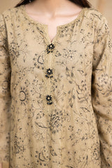 Threads & Weaves Stitched 3 Piece Emb Lawn Suit-BL26107