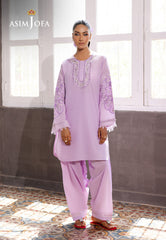 The Minimal Pret 2 By Asim Jofa Stitched 2 Piece Cambric Suit-AJPB-187