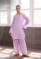 The Minimal Pret 2 By Asim Jofa Stitched 2 Piece Cambric Suit-AJPB-187