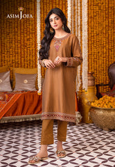 Asim Jofa Tara Sitara Ajtm-11 - 2 Pcs Embroidered Yarn Dyed Kantha 2 Pcs