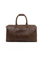 Bag X Premium Leather Duffle - Saddle Brown 19"