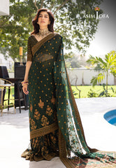Asim Jofa Mera Haseen Jora - RTW Ajjh-06 Embroidered Chiffon 3 Pcs