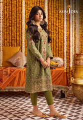 Asim Jofa Tara Sitara Ajtm-17 - 2 Pcs Printed Lurex Jacquard 2 Pcs