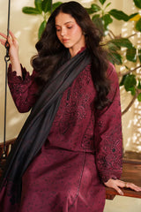 Meline By Farasha Unstitched 3 Piece Premium Viscose Collection'2025-01-Sable Bloom