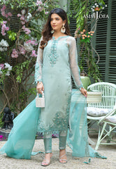 Asim Jofa Festive Jashn Ajfc-39 Embroidered Organza 3 Pcs