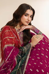 Meraki By Zarif Unstitched 3 Piece Luxury Formals Chiffon Edit Suit-ZR-MEK-01-SARSAR