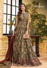 Asim Jofa Limited Edition Vol-1 2021 Ajle-06 Embroidered Net 2 Pcs