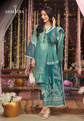 Asim Jofa Festive Eid 2021 Ajfc-20 Embroidered Organza 3 Pcs