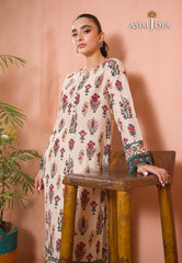 Asim Jofa Gul Rung Pret Collection Ajgr-01 Printed Cotton Silk 1 Pcs