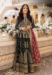 Asim Jofa Shehnai Festive Pret Ajshp-11 Embroidered Raw Silk Stitched 3 Pcs