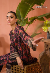 Asim Jofa Gul Rung Pret Collection Ajgr-02 Printed Cotton Silk 1 Pc