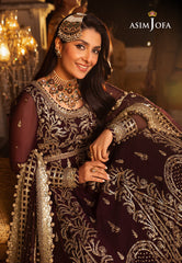 Asim Jofa Shehnai Festive Ajsh-02 Embroidered Chiffon 3 Pcs