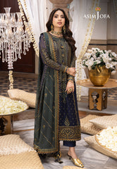 Asim Jofa Shehnai Festive Ajsh-12 Embroidered Chiffon 3 Pcs