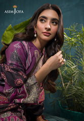 Asim Jofa Gul Rung Pret Collection Ajgr-16 Embroidered Swiss Lawn 3 Pcs