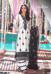 Asim Jofa Festive Eid 2021 Ajfc-09 Embroidered Organza 3 Pcs