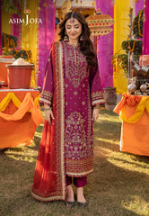 Asim Jofa Dastaan Ajda-27 Embroidered Lawn Silk 3 Pcs