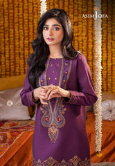 Asim Jofa Tara Sitara Ajtm-12 - 3 Pcs Embroidered Cotton Net 3 Pcs