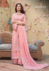Asim Jofa Limited Edition Vol-1 2021 Ajle-08 Embroidered Chiffon 3 Pcs
