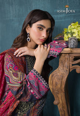 Asim Jofa Gul Rung Pret Collection Ajgr-12 Printed Swiss Lawn 3 Pcs