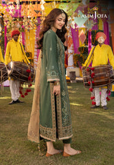 Asim Jofa Dastaan Ajda-26 Embroidered Lawn Silk 3 Pcs