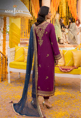 Asim Jofa Dastaan Ajda-07 Embroidered Lawn Silk 3 Pcs