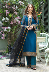 Asim Jofa Festive Jashn Ajfc-48 Embroidered Organza 3 Pcs