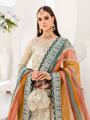 Gulaal Unstitched 3 Piece Wedding Vol-01 Suit-Kiyarah 02 - 3 Piece