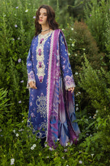 The Secret Garden Hemline By Mushq Unstitched 3 Piece Summer Suit-02-A-Dreamisy Daisy