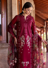Bloom By Saira Shakira Unstitched 3 Piece Luxury Lawn Suit-02-A-Hanging Gardens