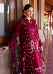 Bloom By Saira Shakira Unstitched 3 Piece Luxury Lawn Suit-02-A-Hanging Gardens