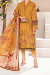 M Prints By Maria B Unstitched 3 Piece Luxury Emb Lawn Eid 2 Edit Suit-MPT-2202-A