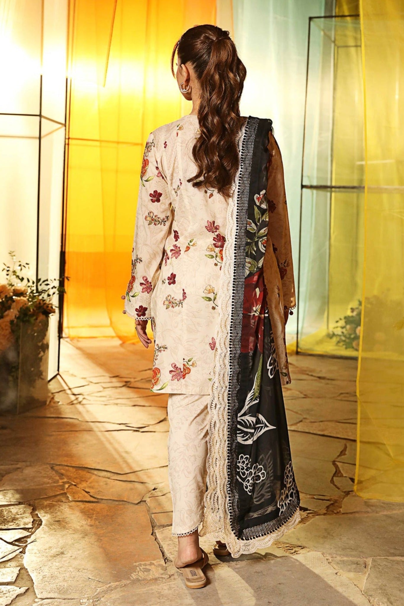 M.Basics By Maria B Unstitched 3 Piece Lawn Vol-01 Collection-02-B