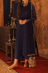 Azure Unstitched 3 Piece Luxe Festive Formals Eid Suit-02-Aqua Serene