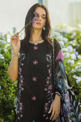 The Secret Garden Hemline By Mushq Unstitched 3 Piece Summer Suit-02-B-Thorned Grace