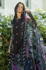 The Secret Garden Hemline By Mushq Unstitched 3 Piece Summer Suit-02-B-Thorned Grace