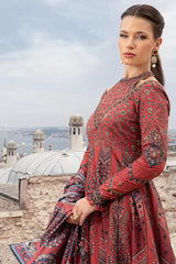 M Prints By Maria B Unstitched 3 Piece Cambric Fall Edit Suit-MPT-2302-B