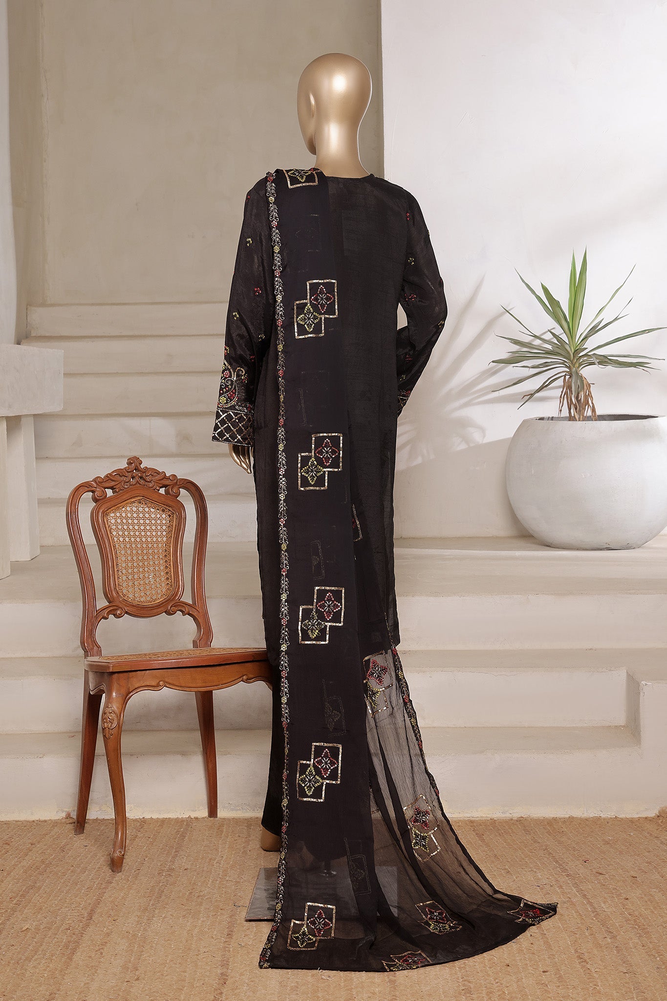 Khombi Stitched 3 Piece Luxury Formals Collection'2025-175-B