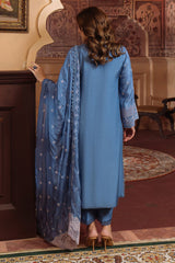 Festive Edit By Sahar Unstitched 3 Piece Emb Luxury Formals Collection'2025-02-Lagoon Luxe