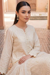 Ayla By Soghat Unsitched 3 Piece Chikankari Lawn Suit-02-Soft Ivory