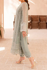 Ensembles By Azure Unstitched 3 Piece Festive Formals Eid Edit Suit-02-Sage Serenity