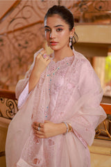 Naqsh By Guzel Stitched 3 Piece Luxury Formals Emb Organza Suit-02-Sandal