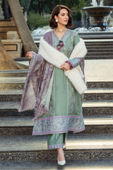 Broadway By Mushq Unstitched 3 Piece Winter Suit-MWI-02-Sweet Union