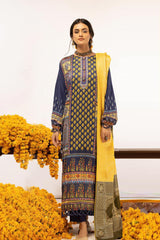 Zarki's by Riaz Arts Unstitched 3 Piece Printed Kundan Sateen Suit-KS-02