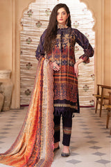 Mahee's by Riaz Arts Unstitched 3 Piece Emb Staple Slub Suit-SS-02