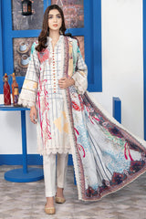 Mashaal by Riaz Arts Unstitched 3 Piece Digital Emb Khaddar Suit-MD-02