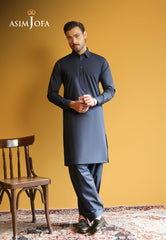 Asim Jofa Unstitched 2 Piece Egyptian Cotton Men's Eid Edit-AJUBM-08