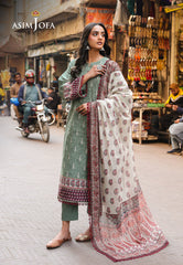 Asim Jofa Festive Edit '25 Ajubf-77 Digital Printed Lawn 3 Pcs