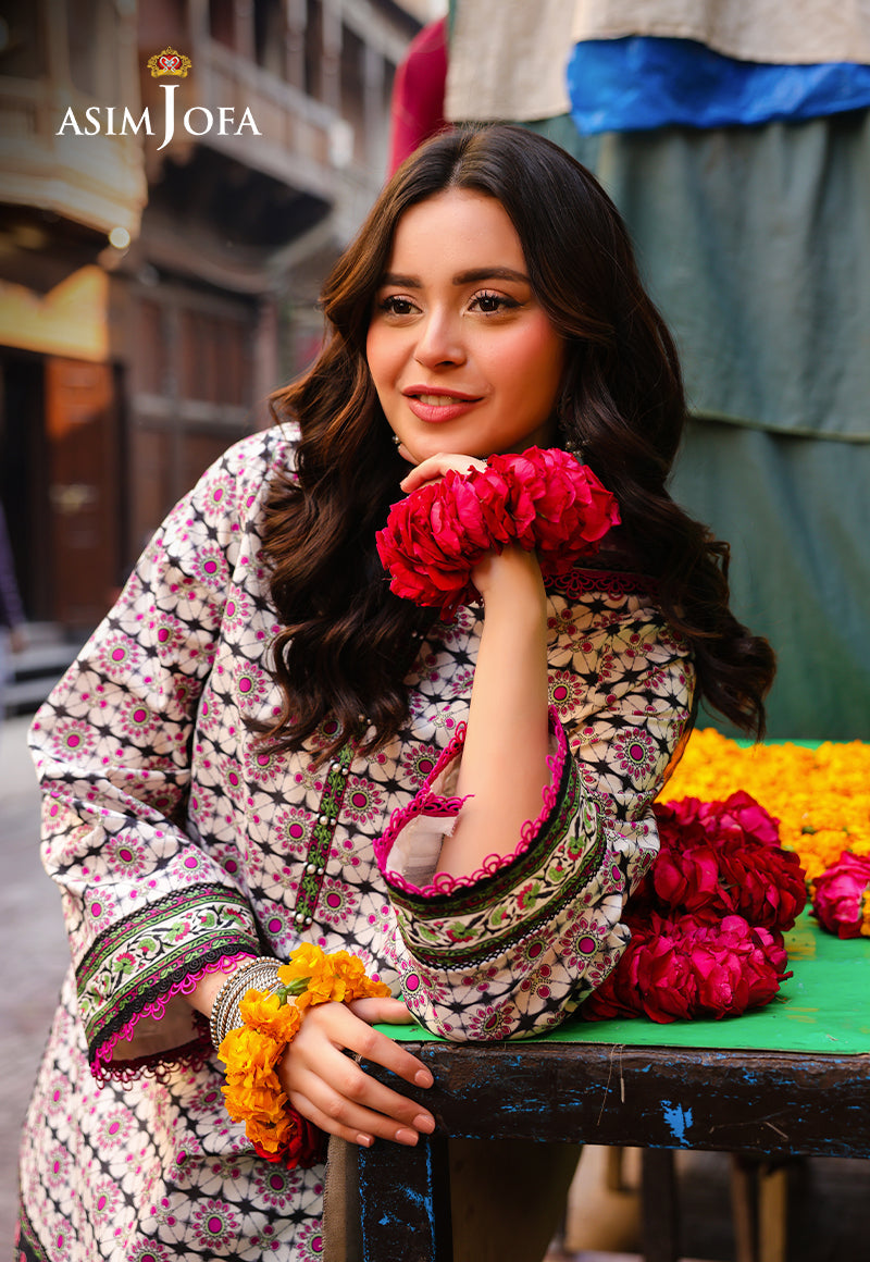 Asim Jofa Festive Edit '25 Ajubf-91 Digital Printed Lawn 3 Pcs