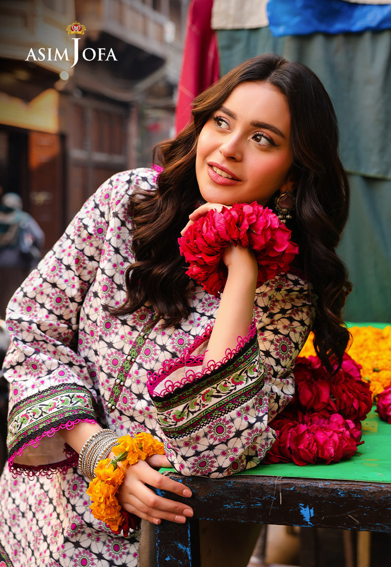 Asim Jofa Festive Edit '25 Ajubf-91 Digital Printed Lawn 3 Pcs